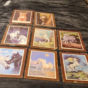 Unicorns🦄, horses🐎, cats🐱 and an owl🦉 pictures